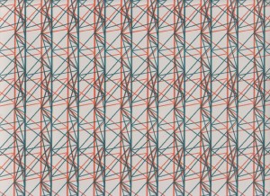 Crane Motif Wallpaper, Risograph print, 2013
