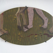 2010, acrylic on found object. 21.5cm x 13cm x 1cm.
Courtesy Bury Art Museum